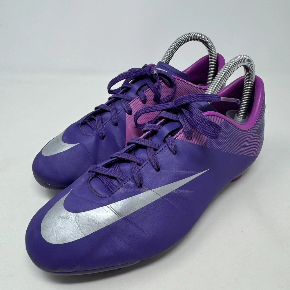 Nike Mercurial Victory II FG 442008-505 Purple Cleats Youth‎ Size 5